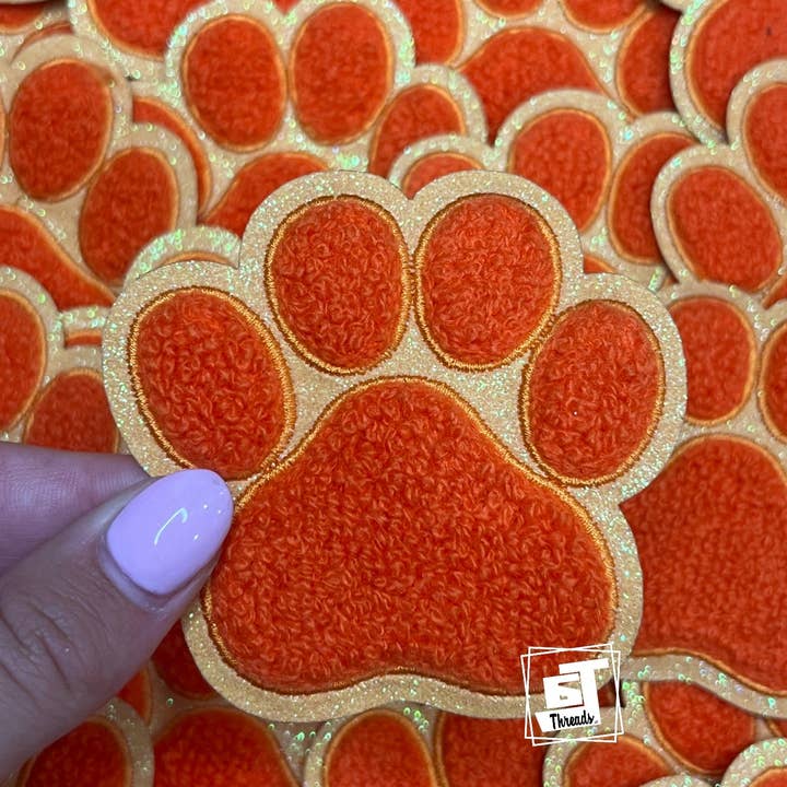 6j Threads LLC – Großhandel Aufnäher – Chenille Pfotenabdruck7