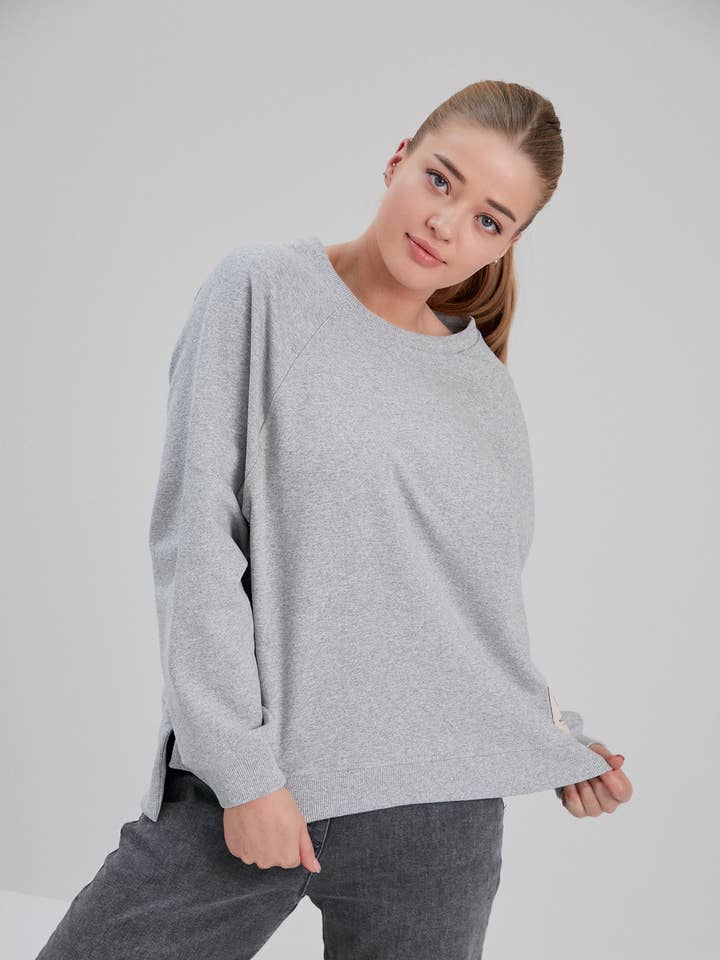 SUDADERA ECO GRIS CLARO para venta al por mayor de NOACODE