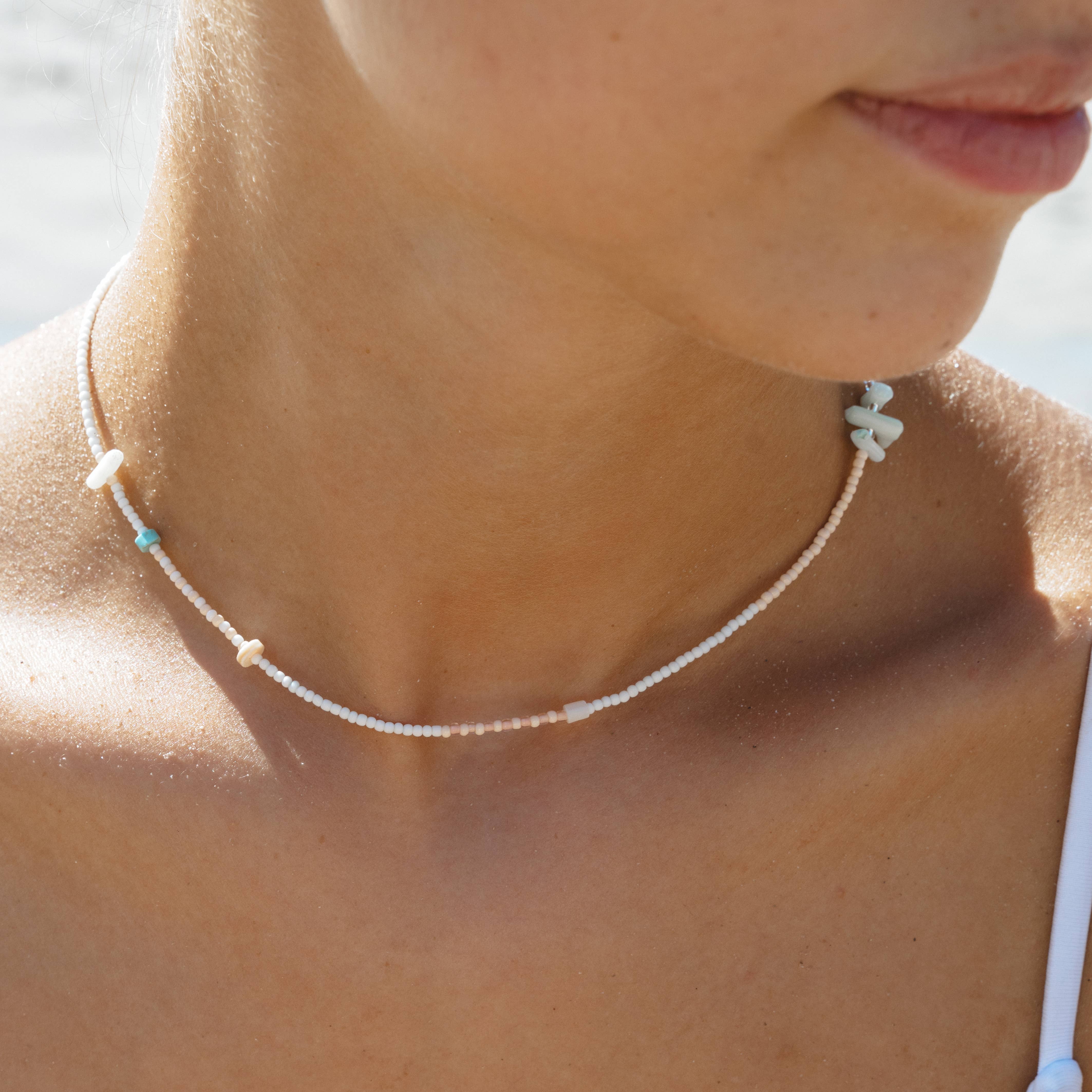 Pineapple Island - Wholesale Beaded/Pearl Necklace - Mimpi Dainty Beaded Necklace0