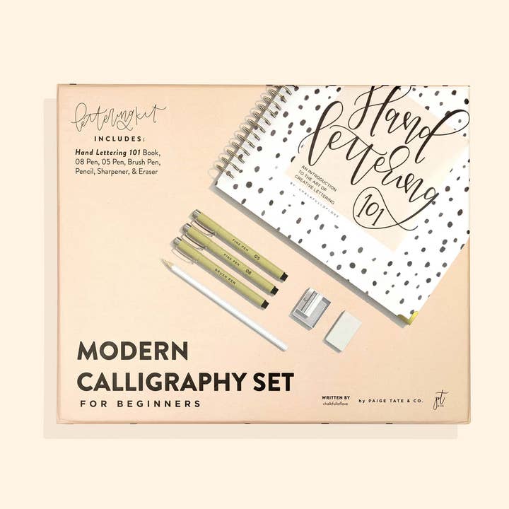 Kit de calligraphie moderne pour débutants pour la vente par Paige Tate & Co.