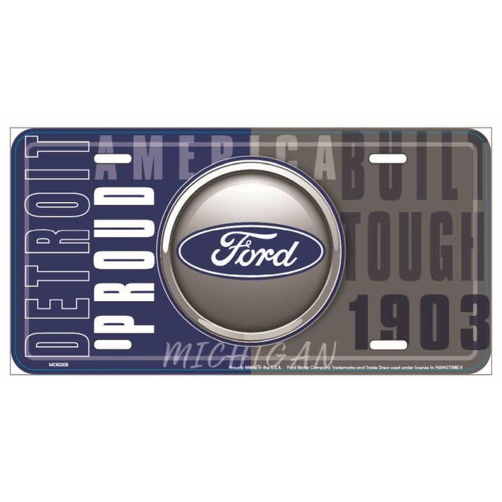 Signs 4 Fun – wholesale Sign – Ford Bullseye - License Plate