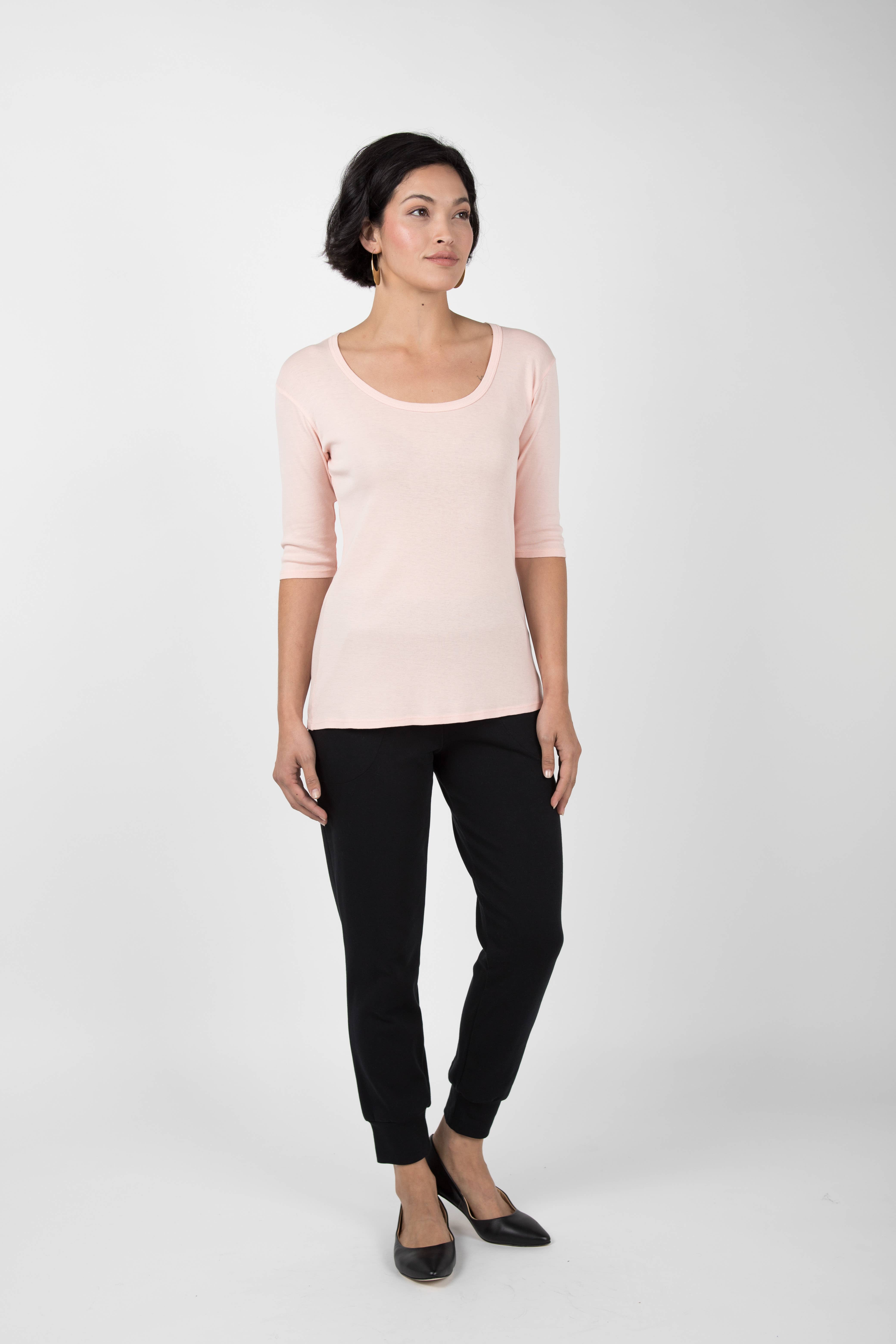 INDIGENOUS Impact Fashion – wholesale T-shirt (utan tryck) – Dam – VÄSENTLIG SCOOP TEE7