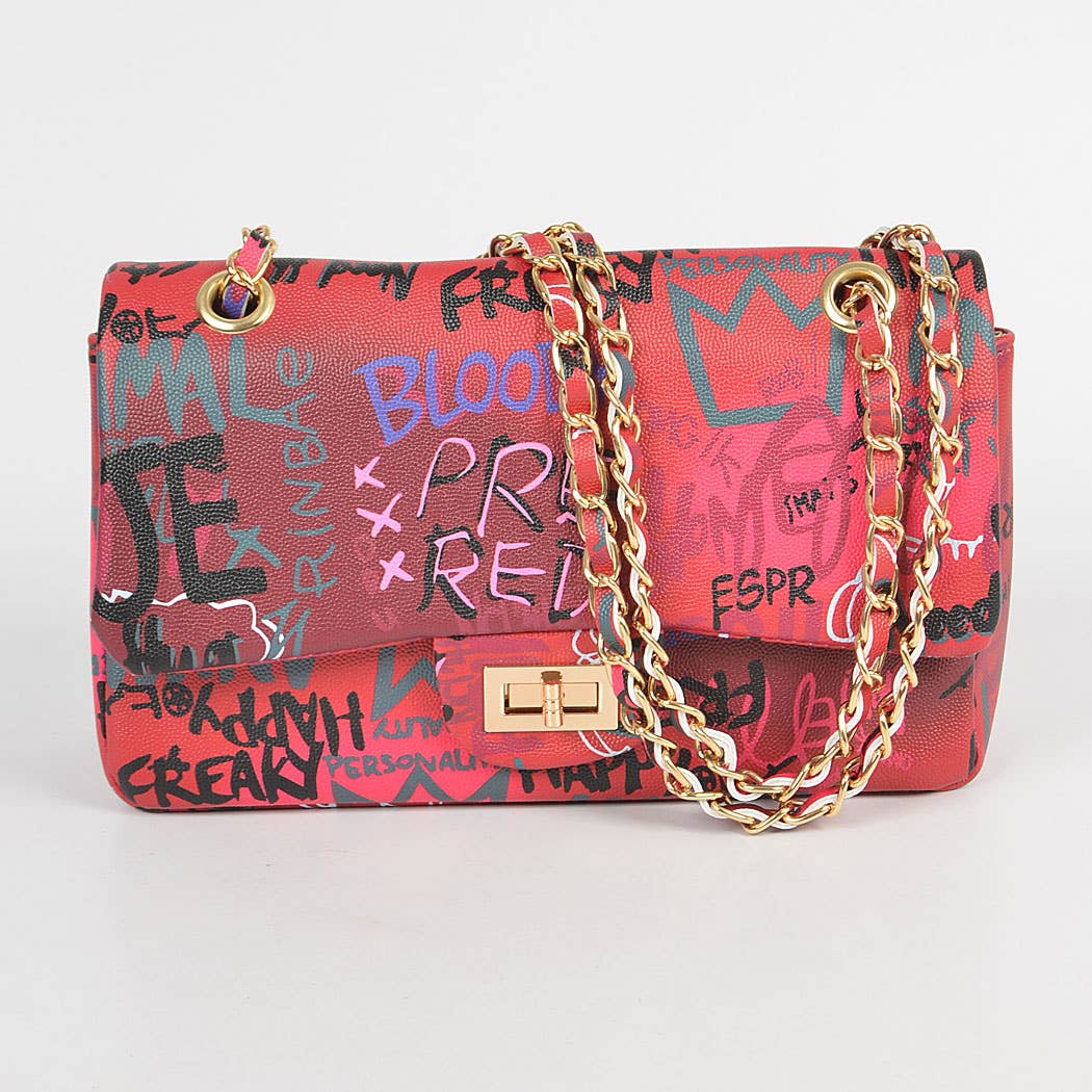 3AM BY H&D ACCESSORIES - Wholesale Clutch - Dames - Graffiti kleurverloop clutch10