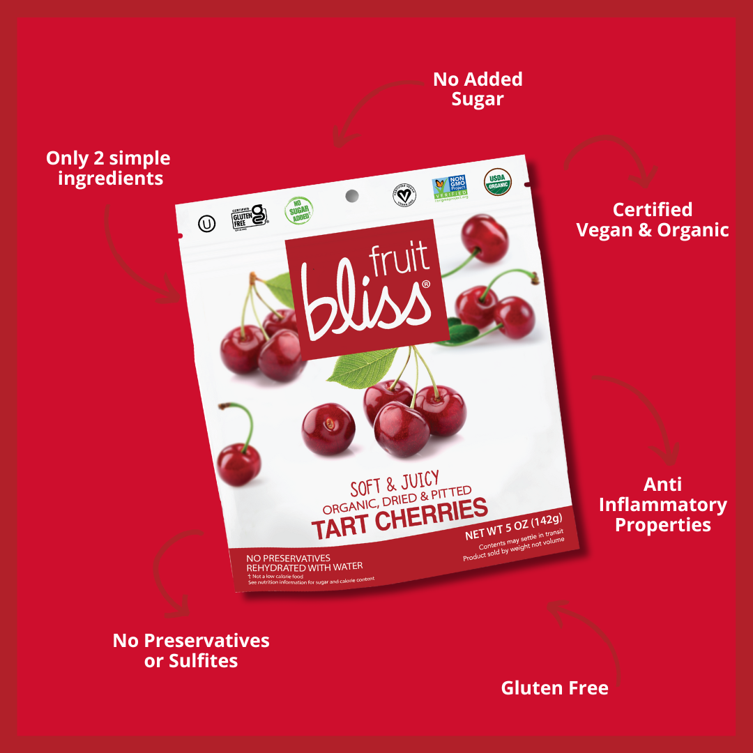 Fruit Bliss – wholesale Dried/dehydrated fruit – Organic Tart Cherries 5oz2