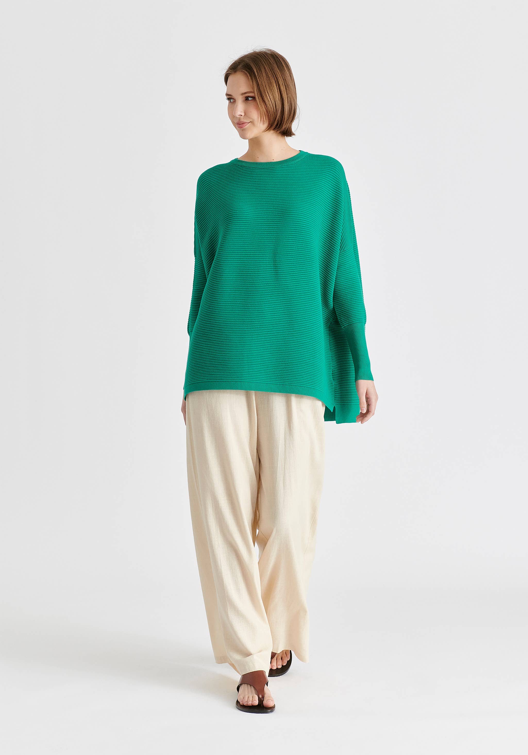 Paisie – wholesale Pullovertröja - Dam – Paisie ribbad tröja med lös passform99