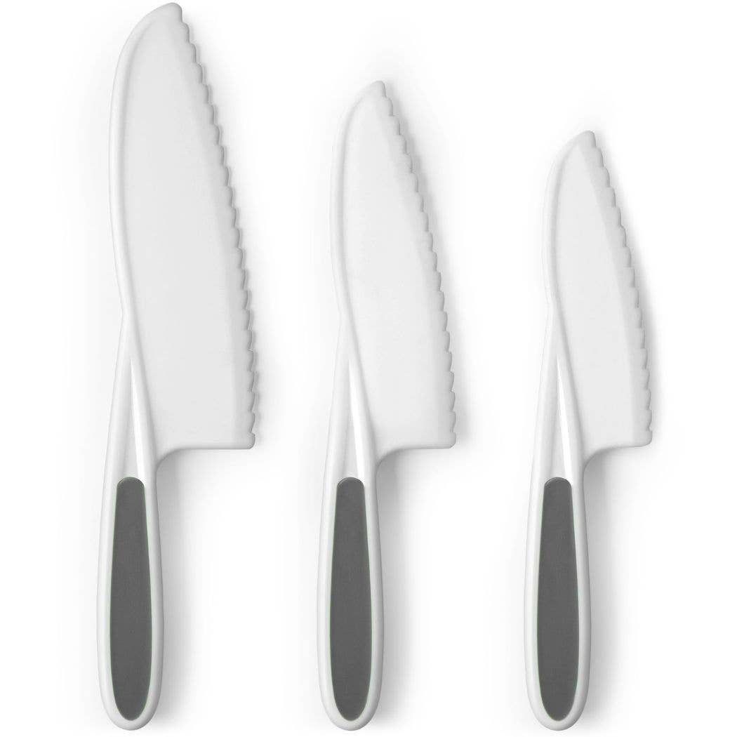 Zulay Kitchen - Wholesale Knife Set - Safety Knife Set for Kids – 3-Piece Montessori Kitchen Tool15