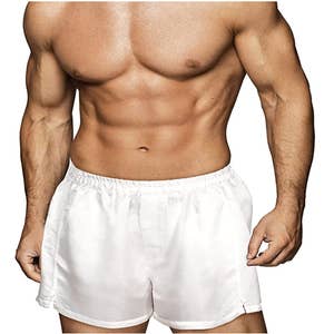 Buy Mens Boxer Shorts  Silky Blue, Australian Made by Bowral Boxers