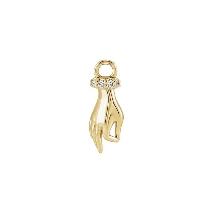 Buddha’s Hand – 14K & 18K Gold Charm for wholesale by Piercing-zone