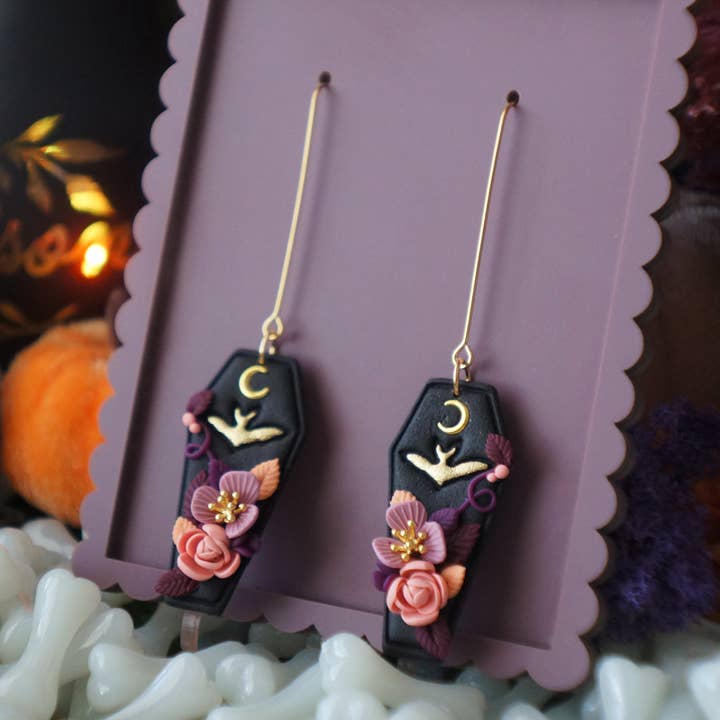 Brincos de caixão por atacado de Colourful Blossom