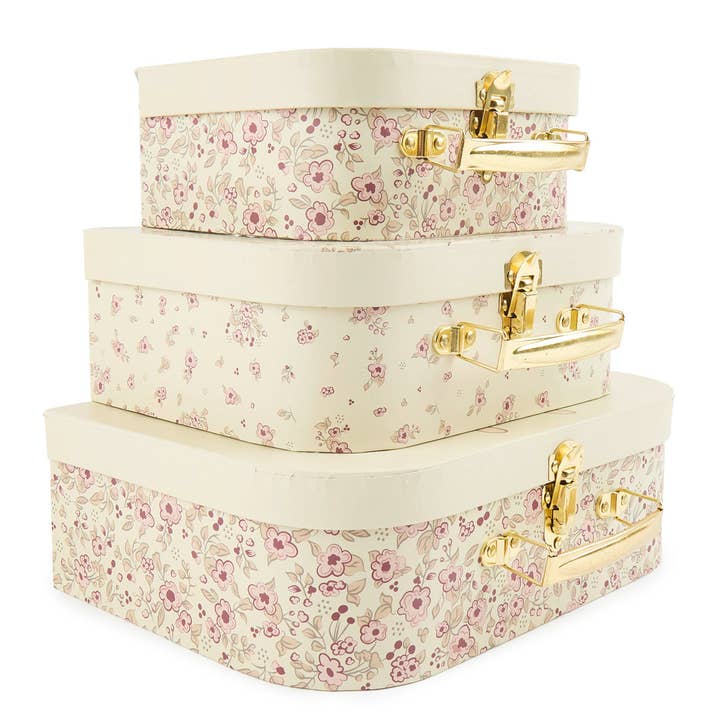 Bieco Spielwaren - Wholesale Toy Set - Kids - 3-piece luggage set Ella Vintage Flowers5