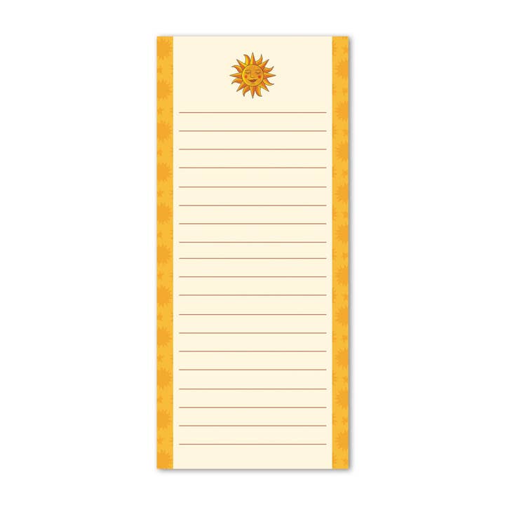 Sun Goddess Celestial Magic ToDo Notepad w/ Optional Magnet for wholesale by Strokes of Sunshine Stationery