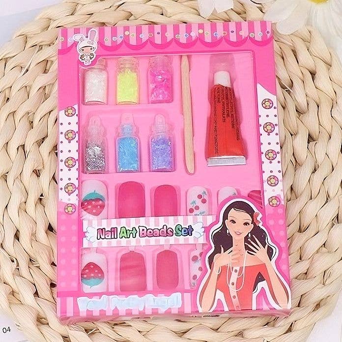 12pk Glitter Nail Art Beads Set for wholesale by Diacly