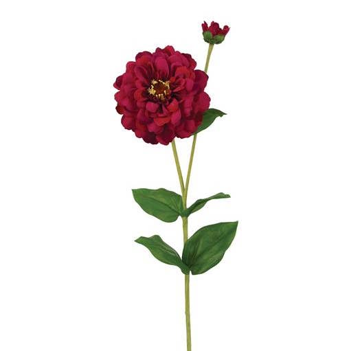 Select Artificials, Inc. - Wholesale Artificial Flowers - Zinnia Spray X2 26" Magenta