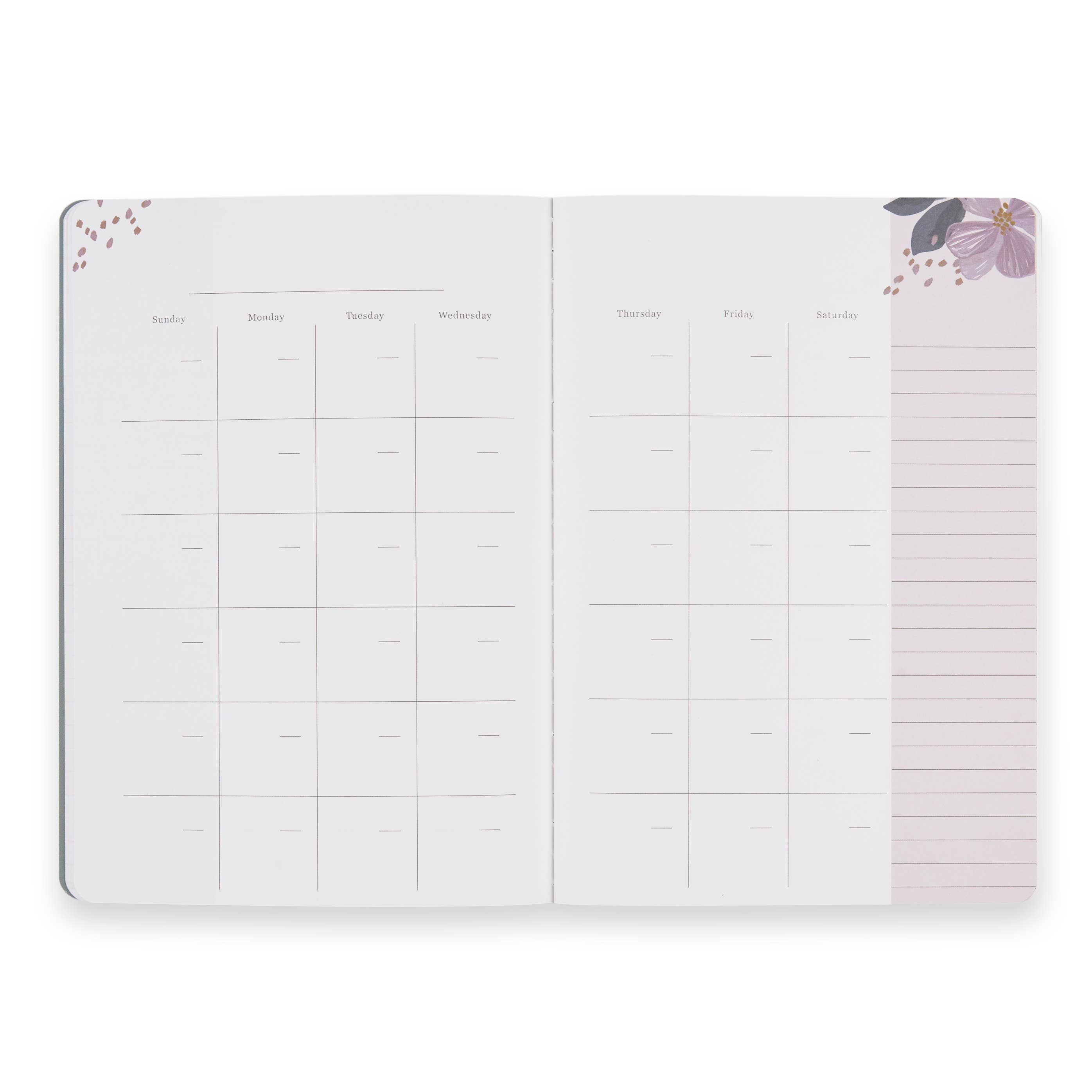 Erin Condren Design - Vente Agendas - Petit agenda mensuel non daté - Bold Blooms3