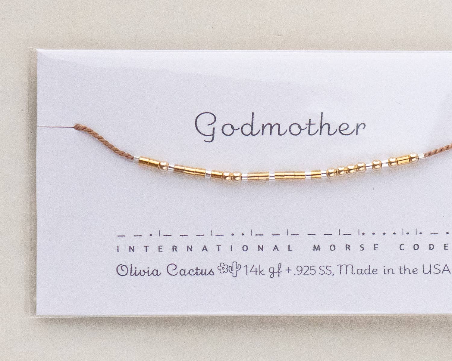 Morse and Dainty Hand Made Morse Code Dainty Jewelry - Wholesale Beaded Bracelet - Godmother or CUSTOM Word Morse Code Bracelet - Gia