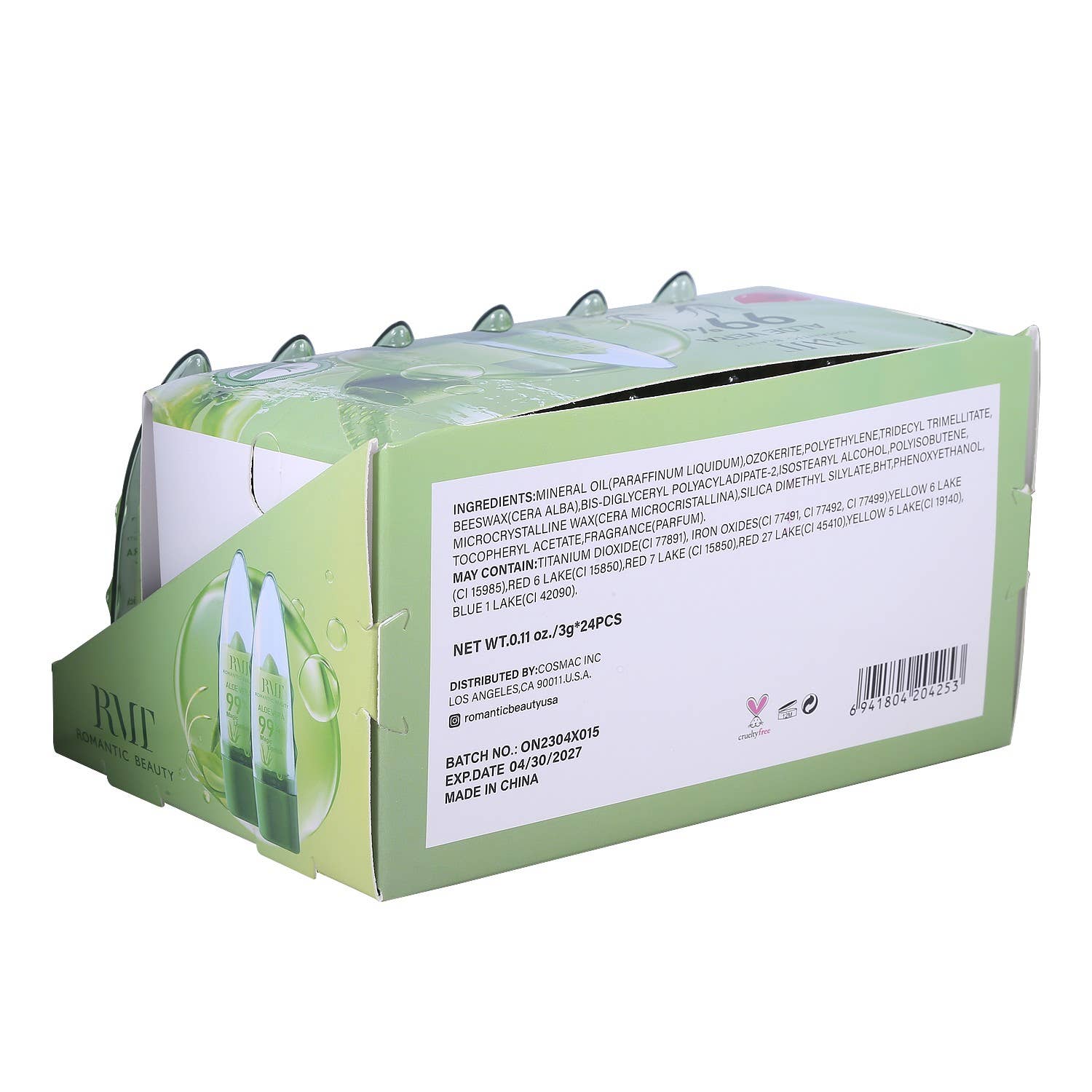 Diacly - Wholesale Lip-gloss - 24pk 99% Aloe Vera Magic Lipstick Lip Gloss3