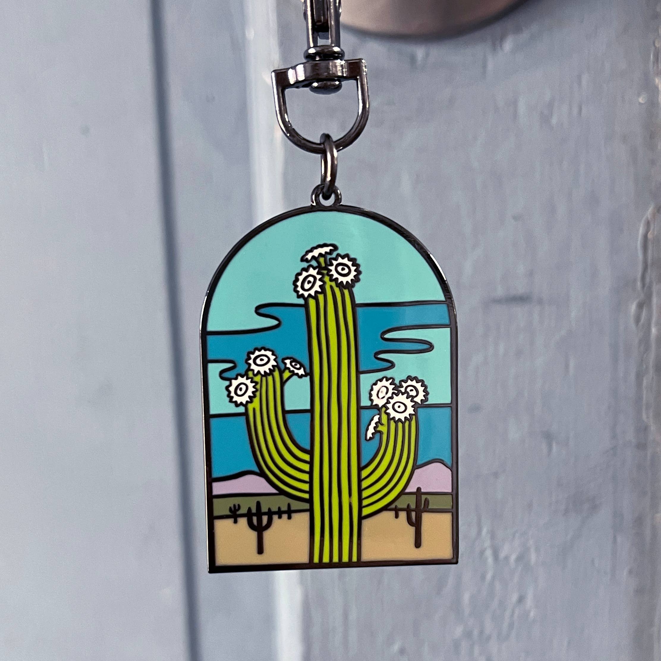 Rather Keen - Wholesale Keychain - Women's - Saguaro Cactus keychain bag charm - Arizona desert gift1