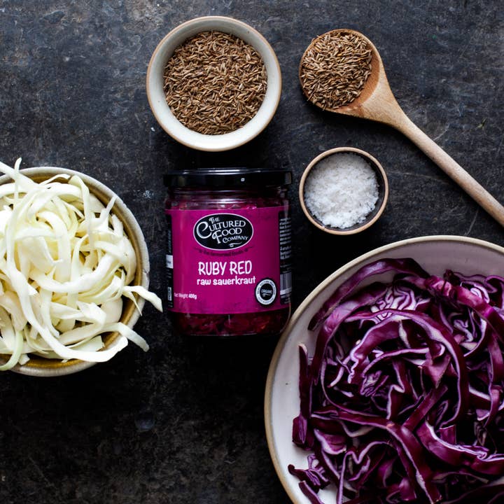 The Cultured Food Company - Wholesale Sauce - Ruby Red Sauerkraut Juice 500ml