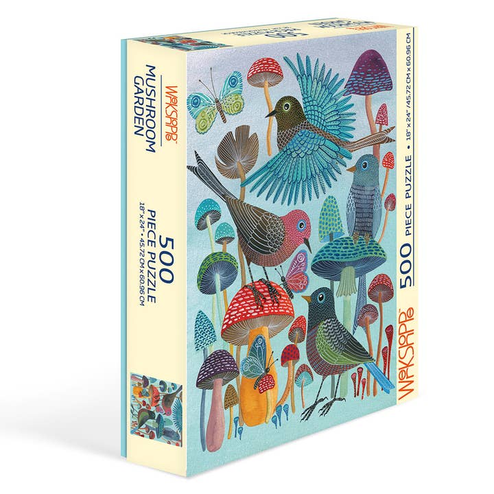 WerkShoppe 500 Pc Puzzle – Mushroom Garden for wholesale by Bobangles