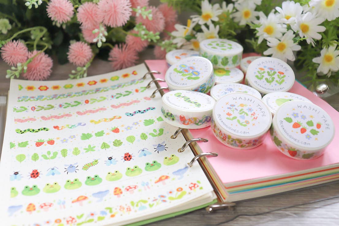 Ocean Hughes - Venta al por mayor Cinta washi - Cinta washi Worm Friends3