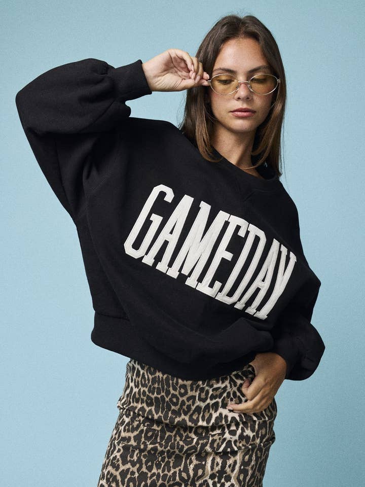 Pt18777-Heather Gameday Sweatshirt for wholesale by Papermoon