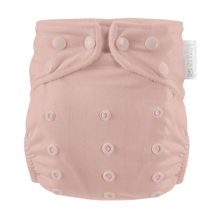 One Size All-In-One Reusable Cloth Nappy - Dusty Rose for wholesale by Modern Cloth Nappies