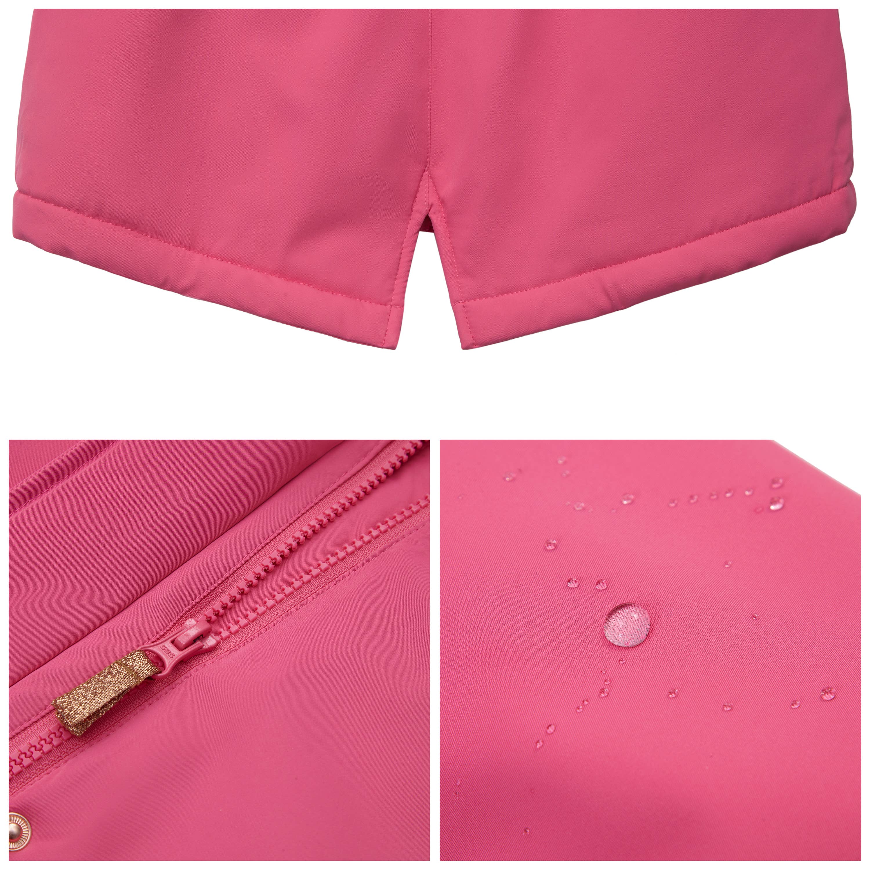 Rokka & Rolla - Wholesale Parka - Kids - Girls' Hooded Parka Jacket Fleece Lined Winter Coat31