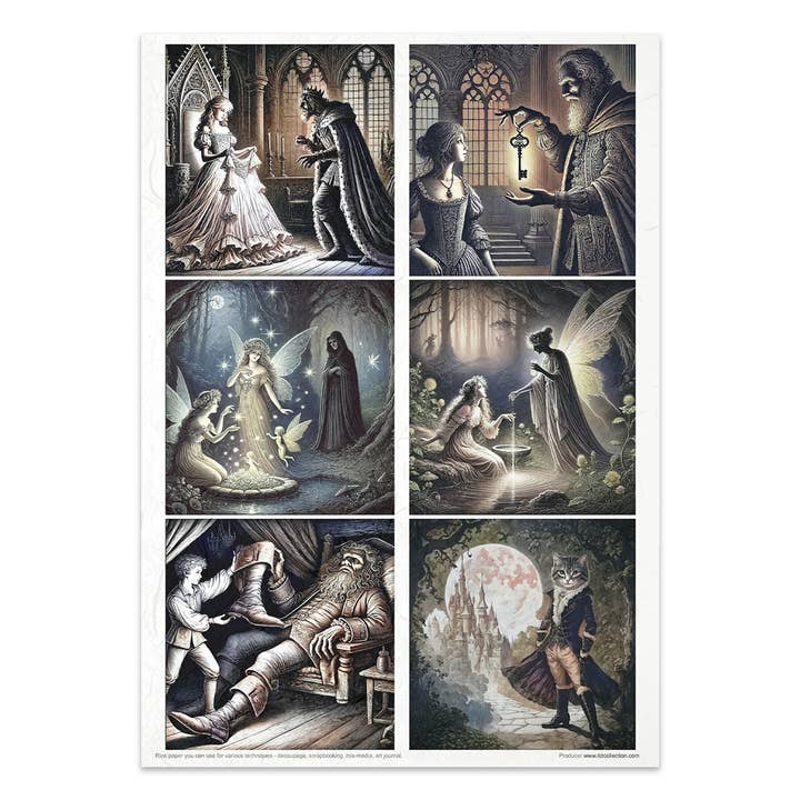 ITD Collection - Wholesale Craft supplies - RP080 - Rice Paper Creative Set - 11pcs x A4 / 8.27x11.7 in11