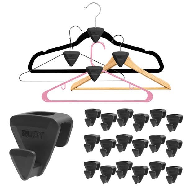 BulbHead - Wholesale Clothes Hangers - Ruby Space Triangles Ultra-Premium Hanger Hooks | 18 pcs3