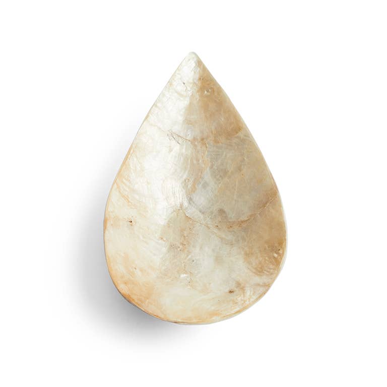 ByBazz - Wholesale Decorative Plate/Dish/Bowl - Schaaltje Schelp Capiz S Goud3