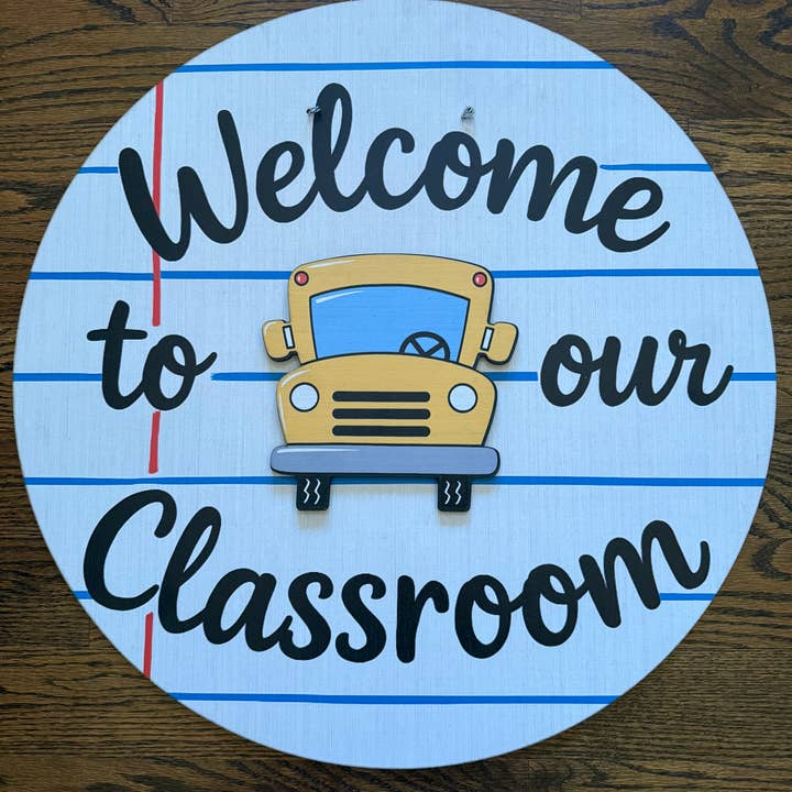 Insert de porte de bus scolaire pour la rentrée scolaire pour la vente par Birch and Boulder LLC