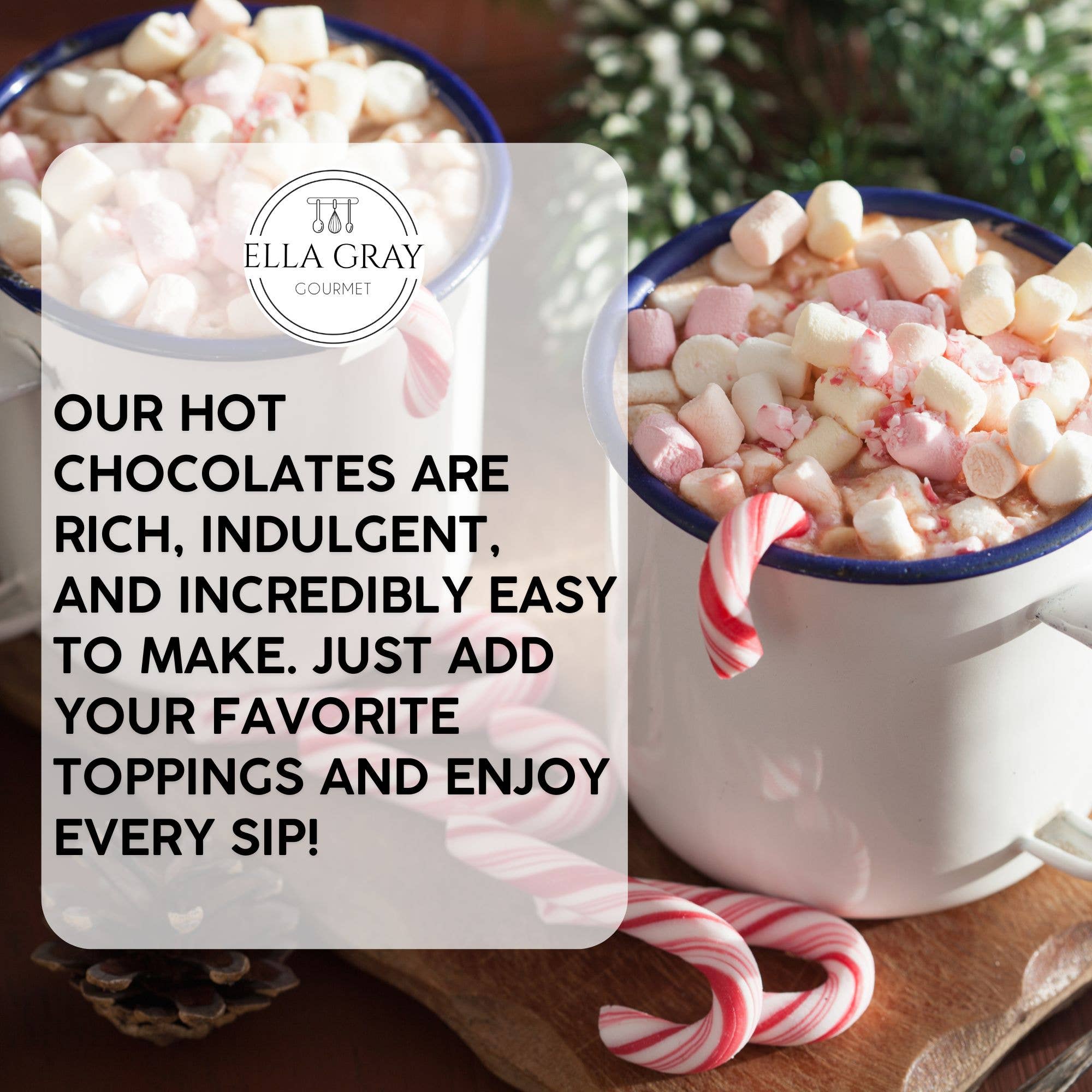 Ella Gray Gourmet - Wholesale Hot Cocoa Mix/Kit - Hot Cocoa - Candy Cane1
