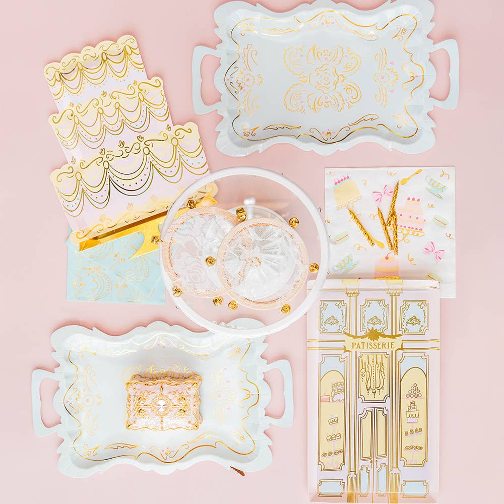 Jollity & Co. + Daydream Society - Wholesale Disposable Plate - Let Them Eat Cake Large "Patisserie" Plates - 8 Pk.2