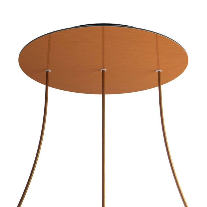 Rosace XXL Rose-One ronde, diamètre 400 mm avec 3 trous en ligne et 4 pour la vente par LIGHTINUP S.R.L.