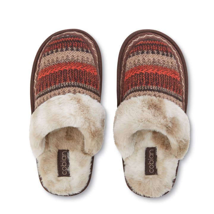 Cheyenne Muleâ„¢ - Rust Warm and Fuzzy Slipper for wholesale on Faire