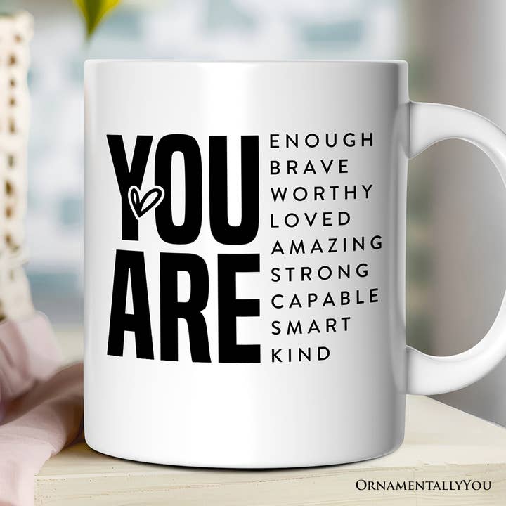 Inspirerende Ord Personlig Krus, Gave til Kæreste med Tilpasset Navn for engroshandel hos OrnamentallyYou