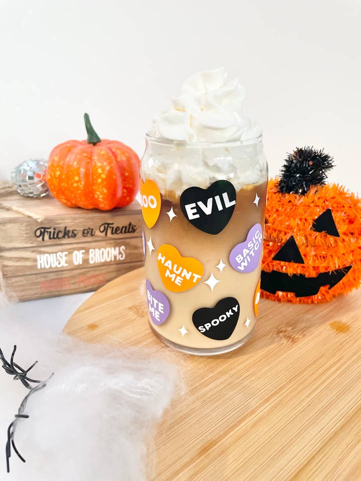 Halloween Candy 16 Ounce Glass Cup for wholesale by 1st Allie