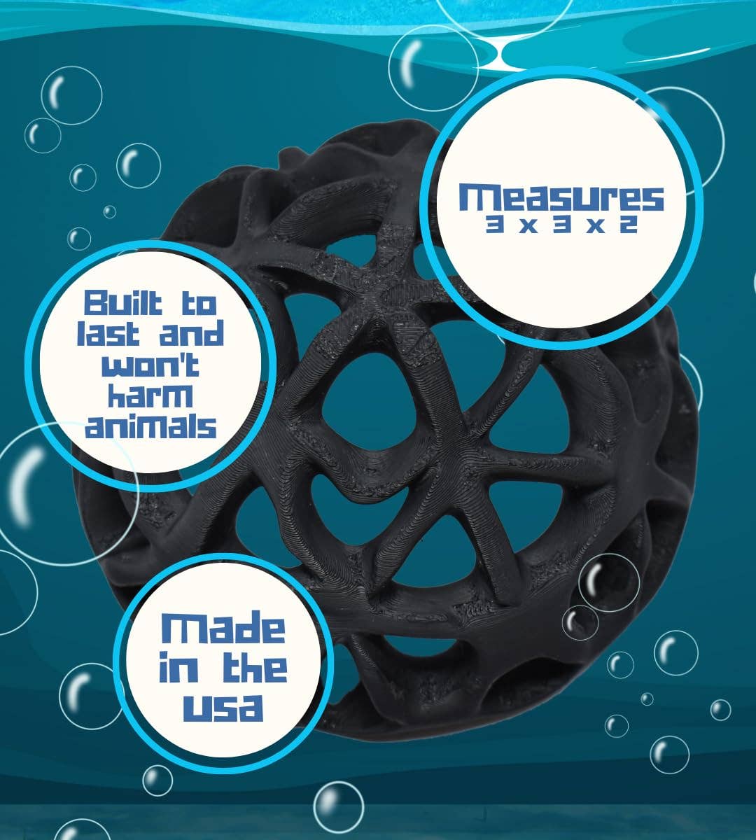 Chatelet – wholesale Decorative tabletop object – Chatelet REEFSHAPE - Dome Fish or Shrimp Aquarium Hideout | Aquarium Reef Decor & Viewing Dome | Made in USA6