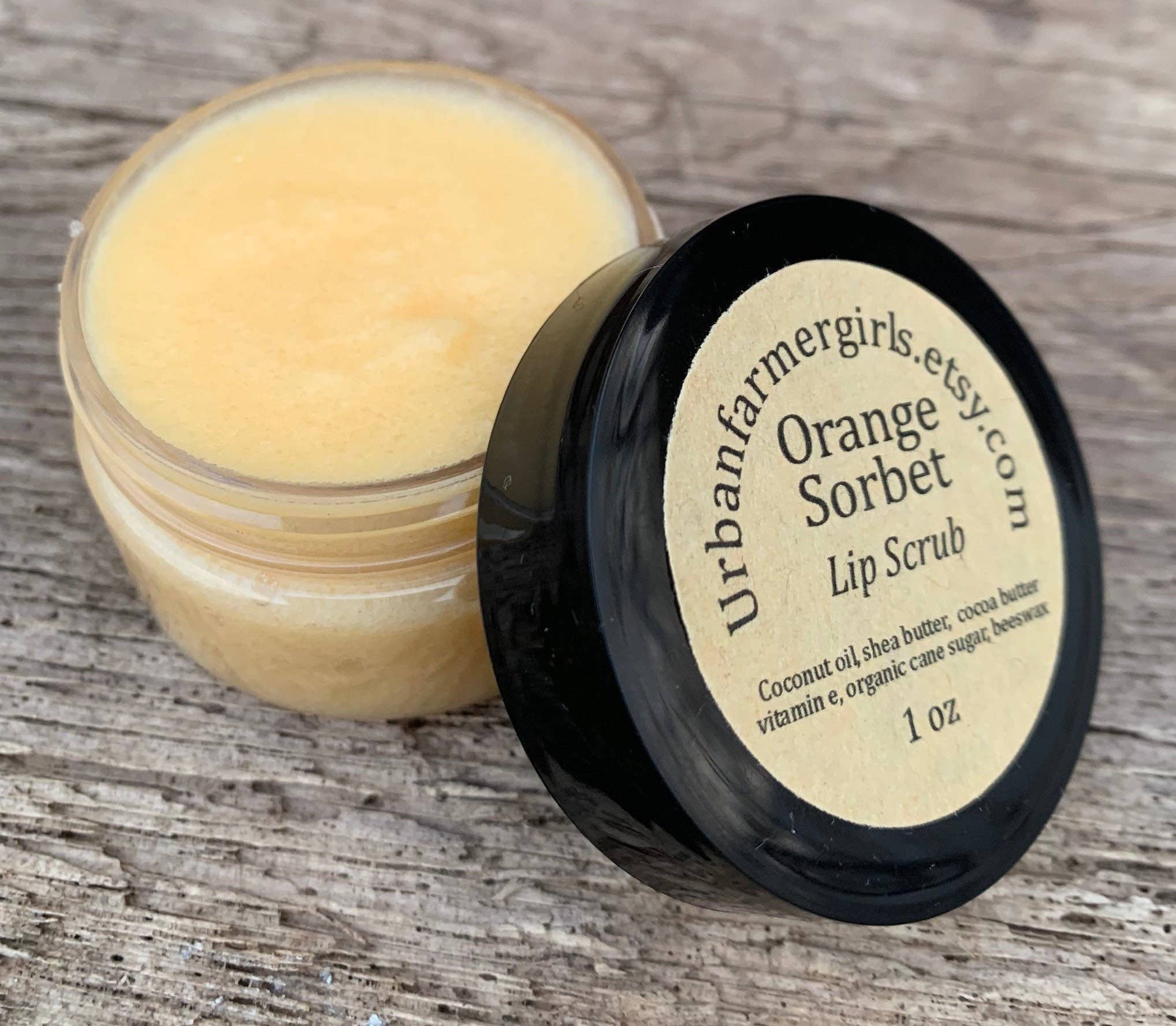 Urbanfarmergirls - Wholesale Lip Scrub/Polish - 1 Oz Orange Sorbet Natural Lip Scrub3