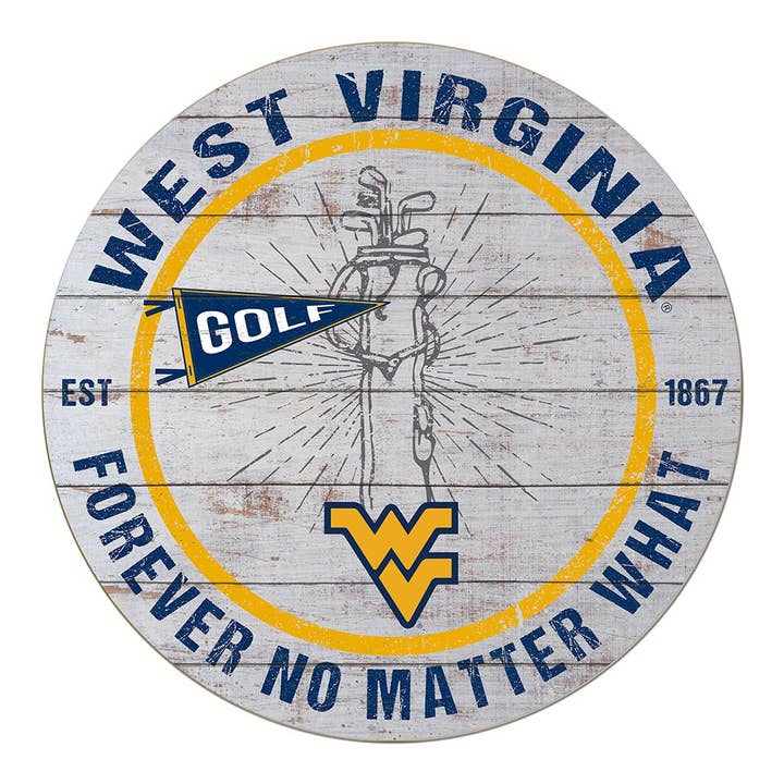 20x20 Throwback West Virginia Mountaineers Golf for wholesale by KH Sports Fan