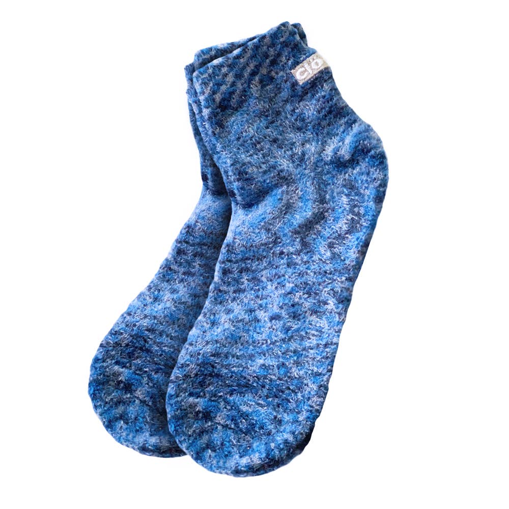 Cloudz - Wholesale Socks - Unisex - Cloudz Natural Aloe Vera Spa Socks - Assorted Blue (2 Pair)3