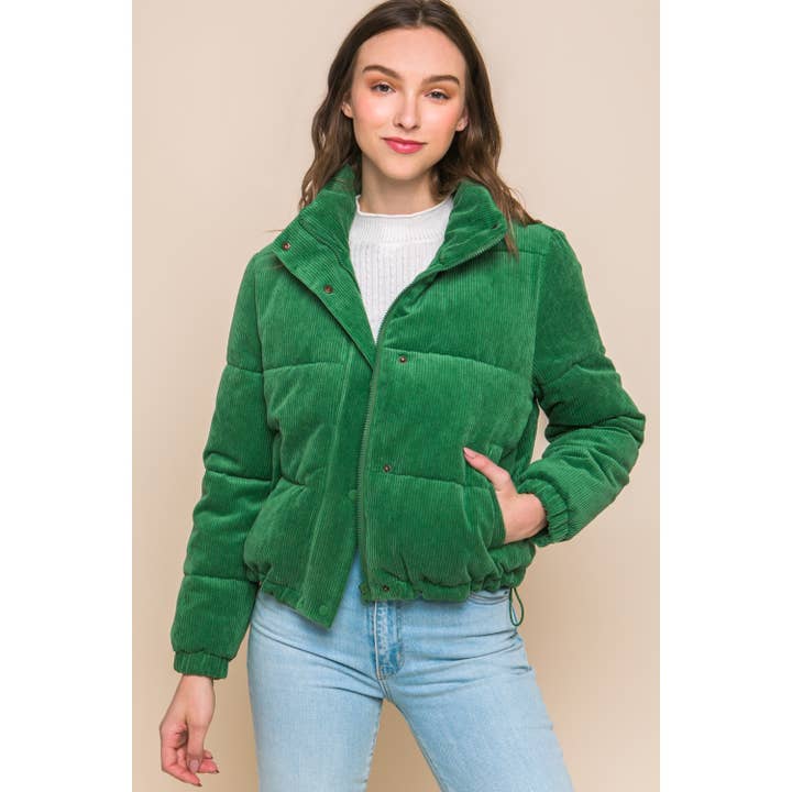 Baie Bleue - Wholesale Jacket - Women's - Corduroy Jacket with Snap Closure6