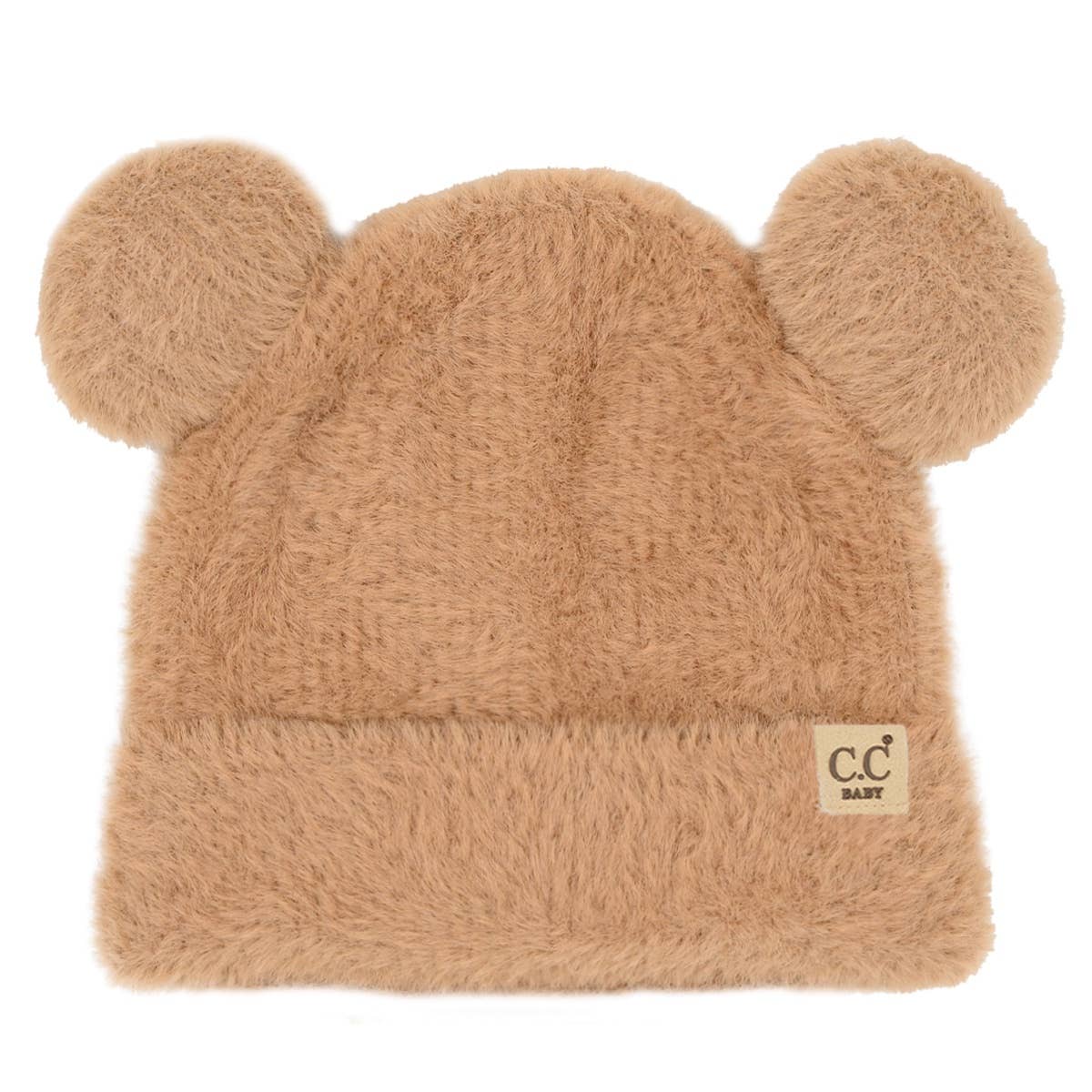 Funky Junque - Wholesale Beanie - Kids - Infant Teddy Bear Ears Beanie - Camel2