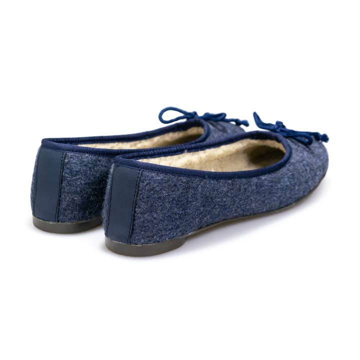 HAIKON HADA - Wholesale Slippers - Women's - Marine felt ballerinas. Recycled house slippers.2
