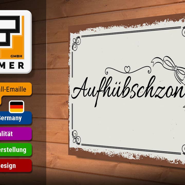 Femer - Wholesale Sign - Wooden sign saying 30x40 cm Beautifully Zone Deco2