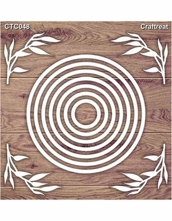 CrafTreat - Wholesale Craft Supplies - CrafTreat Nested Circle Laser Cut Chipboard 5.5x60