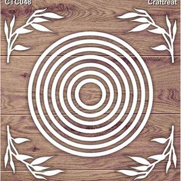 CrafTreat - Wholesale Craft Supplies - CrafTreat Nested Circle Laser Cut Chipboard 5.5x6