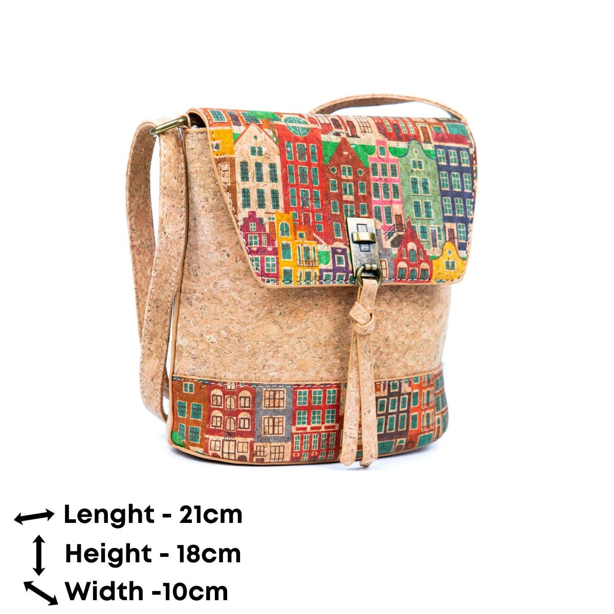 Meninas Bonitas Cork - Wholesale Crossbody Bag - Women's - Natural Cork Women's Crossbody Bag BAG-229214