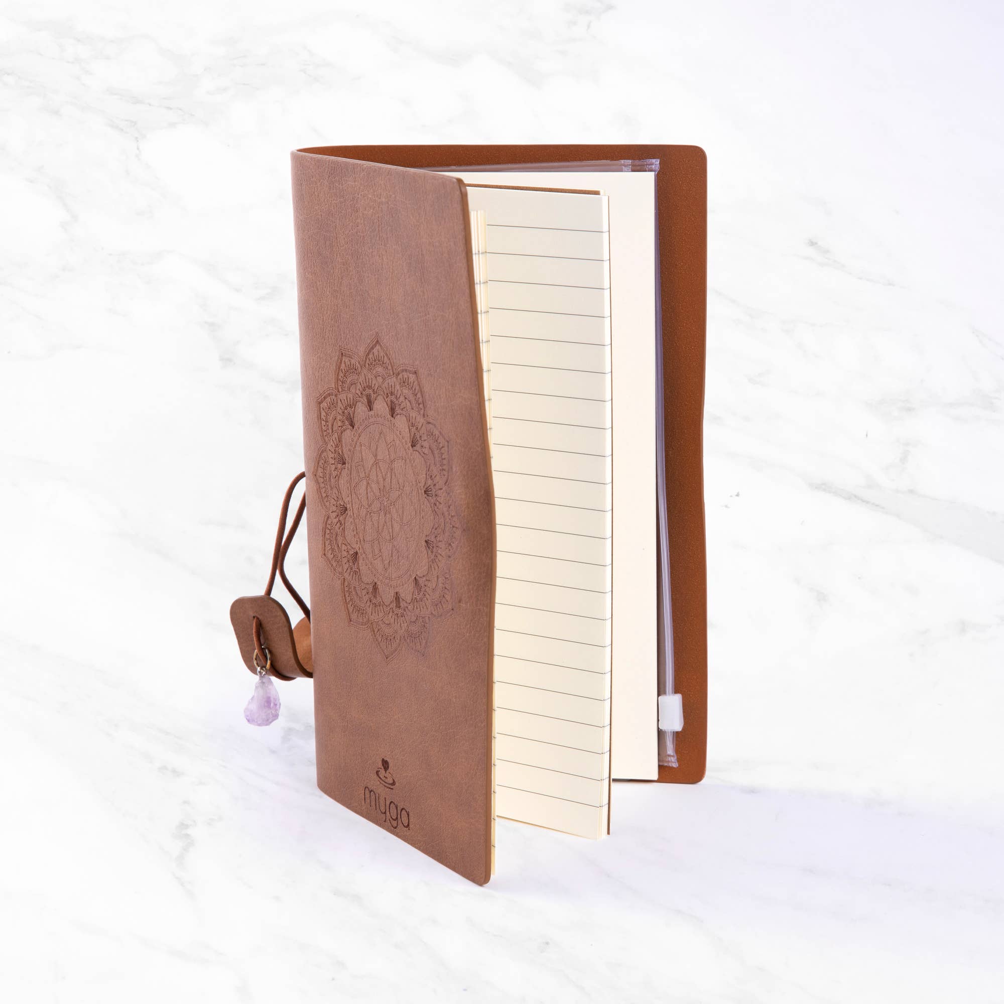 Myga – Engroshandel Spirituelle sten og krystaller – Myga Crystal Notebooks i singler 25