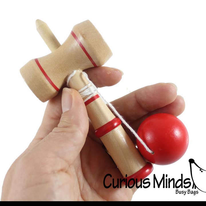 1 Kendama Small Wood Ball and Cup Wooden Mexican Yo Yo Toy Y for wholesale by Curious Minds Toys